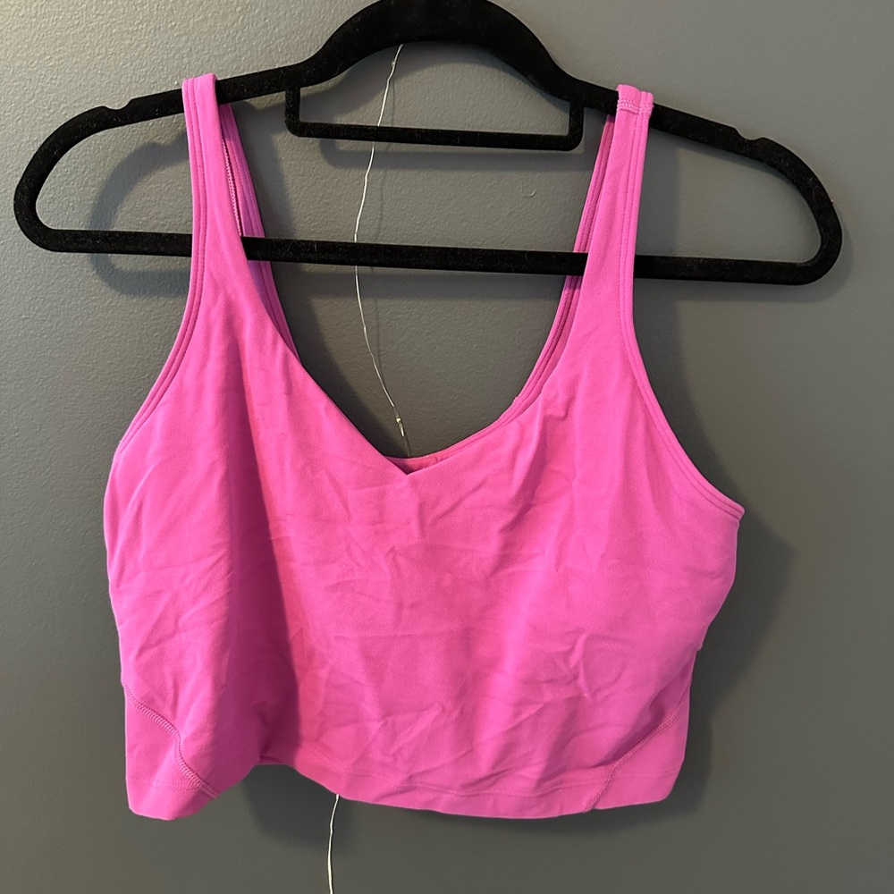 Purple Cropped Tank Top